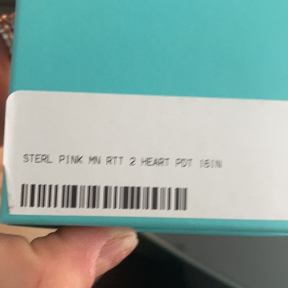 Pink Double Heart Tag Pendant - Picture 7 of 8